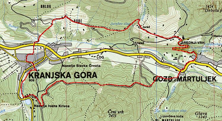 Trip7 - Gozd Martuljek, Kranjska gora, Robe, Srednji vrh, Gozd Martuljek